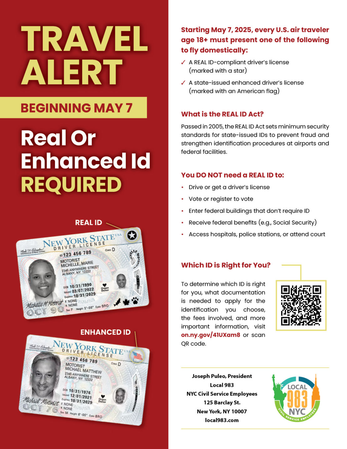 Real or Enhanced ID Required for Domestic Flights